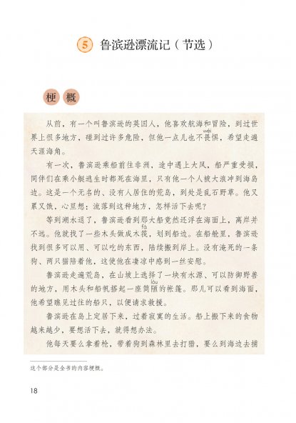 六年级语文下册-课文5 鲁滨逊漂流记（节选） (P18-P24)