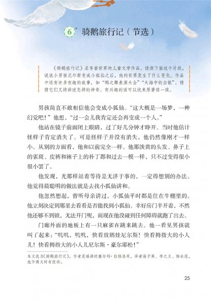 六年级语文下册-课文6 骑鹅旅行记（节选） (P25-P30)