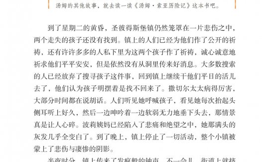 六年级语文下册-课文7 汤姆.索亚历险记(节选) (P31-P34)